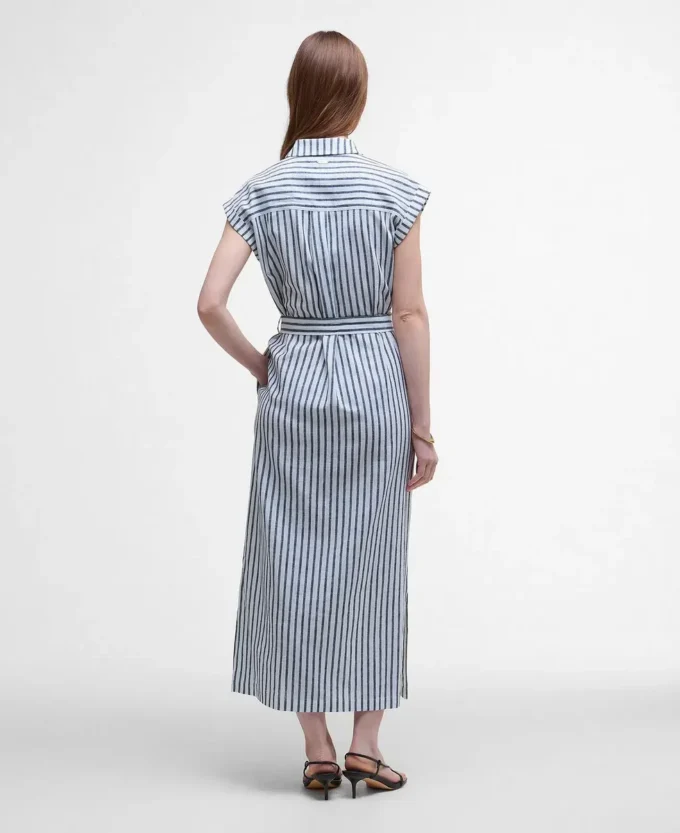 Abby gestreiftes Midikleid