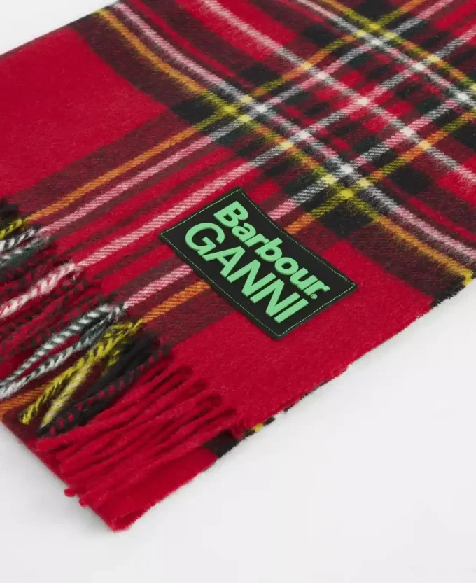 Barbour x GANNI Tartan-Schal