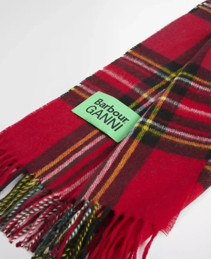 Barbour x GANNI Tartan-Schal