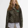 Barbour x GANNI Wachs-Anorak mit Leopardenmuster Barbour x GANNI Wachs-Anorak mit Leopardenmuster