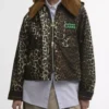 Barbour x GANNI Wachs-Anorak mit Leopardenmuster Barbour x GANNI Wachs-Anorak mit Leopardenmuster