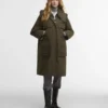 Barbour x GANNI Wasserdichte Parka-Jacke