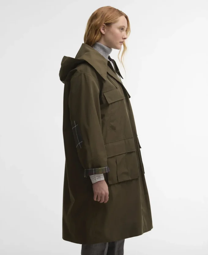 Barbour x GANNI Wasserdichte Parka-Jacke