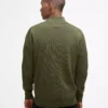 Baumwollpullover mit halbem Reißverschluss