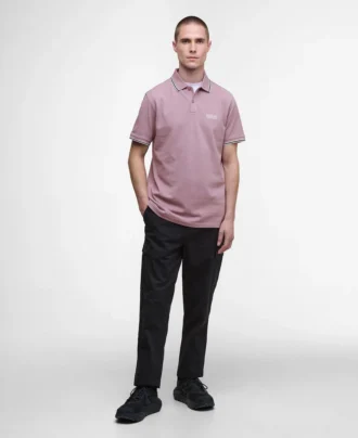 Evan Kurzarm-Poloshirt