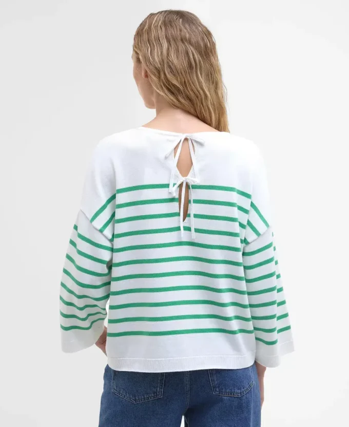 Kayleigh gestreifter Pullover mit Rundhalsausschnitt Kayleigh gestreifter Pullover mit Rundhalsausschnitt