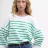 Kayleigh gestreifter Pullover mit Rundhalsausschnitt Kayleigh gestreifter Pullover mit Rundhalsausschnitt