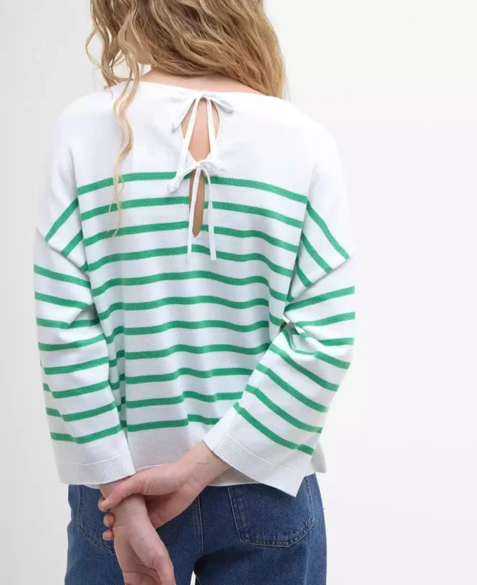 Kayleigh gestreifter Pullover mit Rundhalsausschnitt Kayleigh gestreifter Pullover mit Rundhalsausschnitt