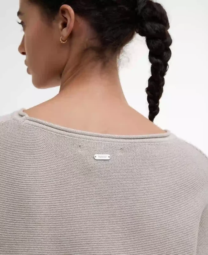 Marine-Pullover mit Rundhalsausschnitt