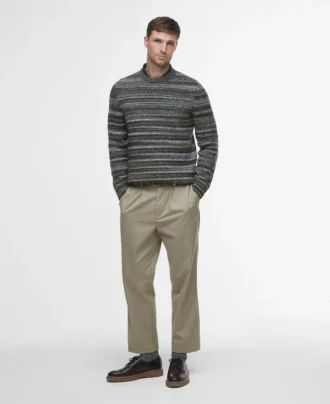 Pateley gestreifter Pullover mit Rundhalsausschnitt