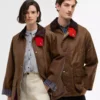 Paul Smith liebt Barbour Oversized Bedale Waxed Jacket