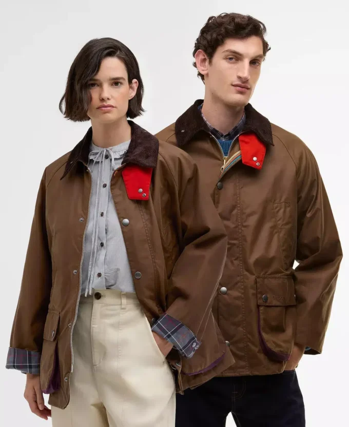 Paul Smith liebt Barbour Oversized Bedale Waxed Jacket