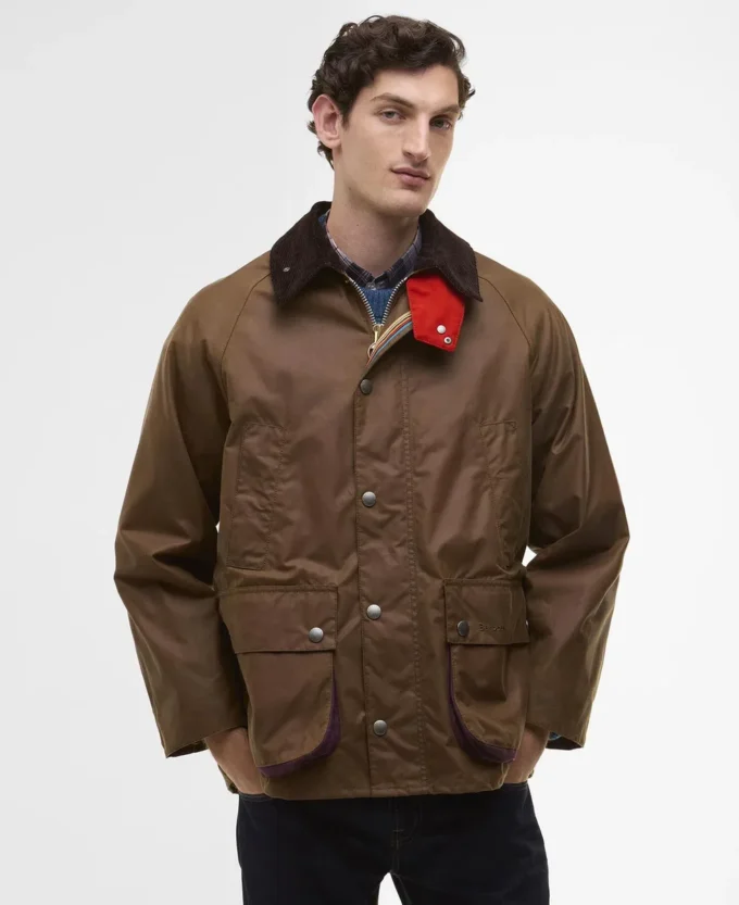 Paul Smith liebt Barbour Oversized Bedale Waxed Jacket