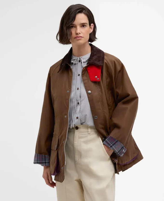 Paul Smith liebt Barbour Oversized Bedale Waxed Jacket