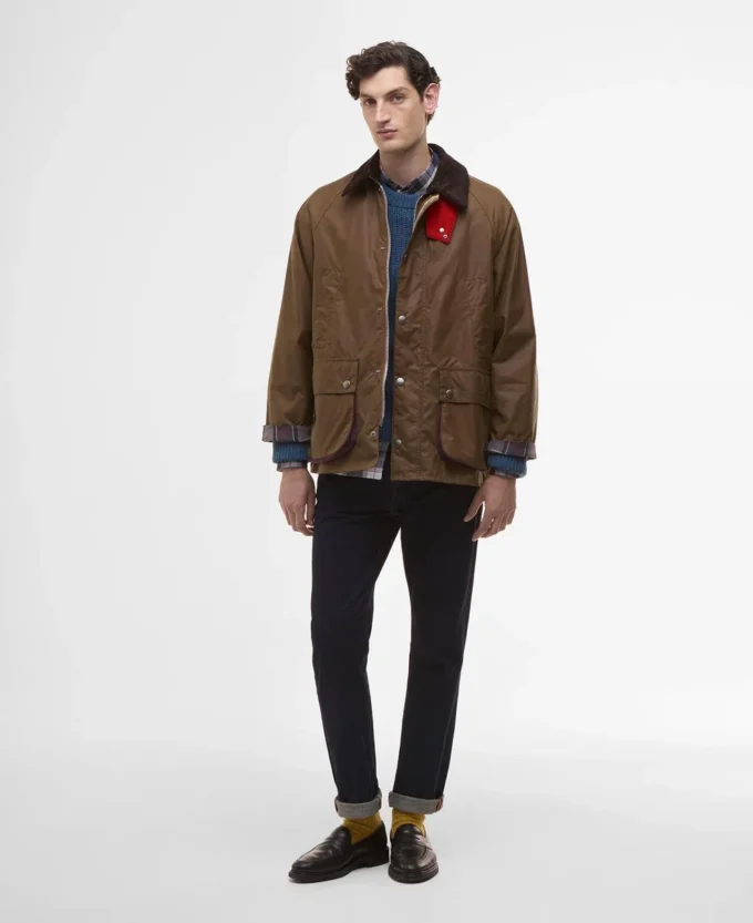 Paul Smith liebt Barbour Oversized Bedale Waxed Jacket