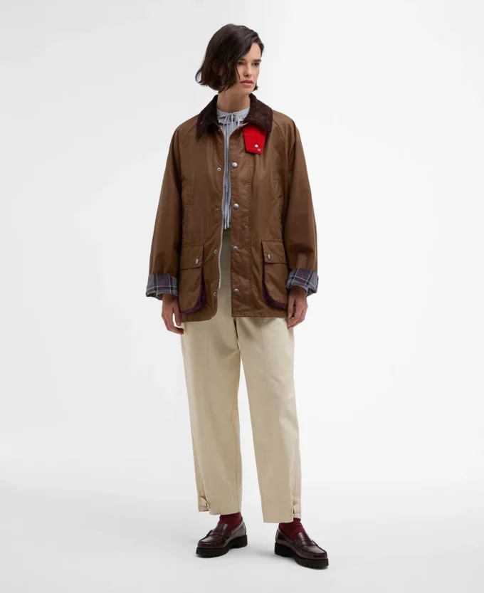 Paul Smith liebt Barbour Oversized Bedale Waxed Jacket