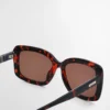 Rechteckige Sonnenbrille