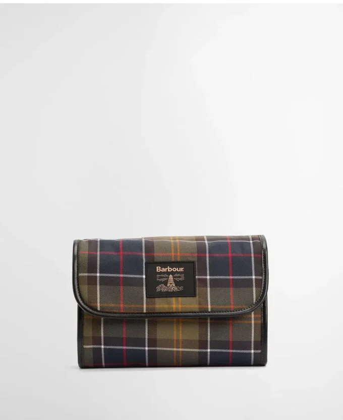 Tartan-Waschbeutel zum Aufhängen