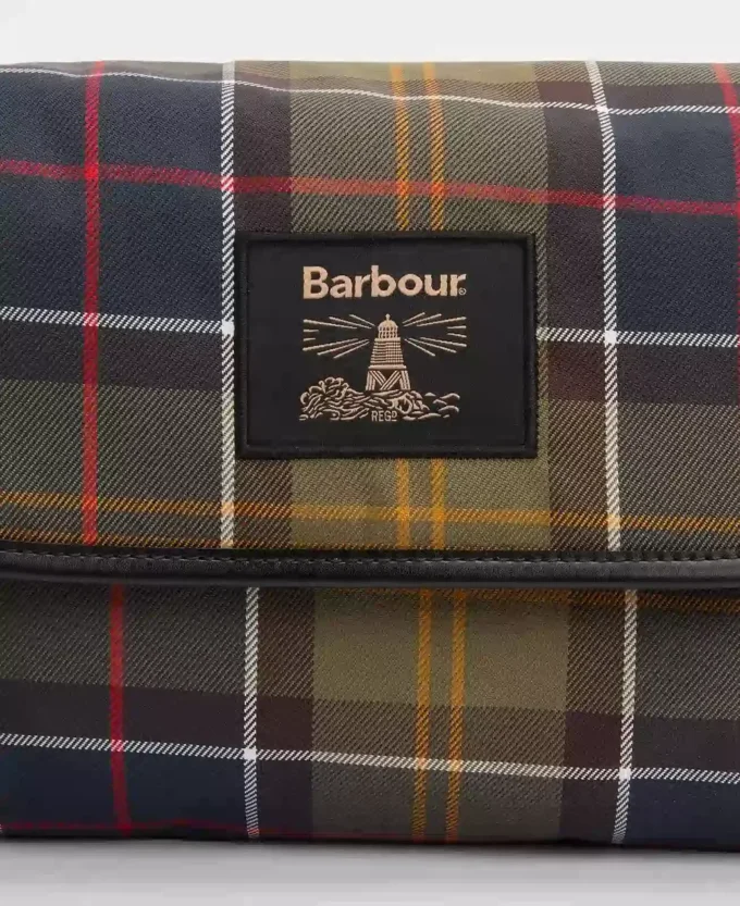 Tartan-Waschbeutel zum Aufhängen