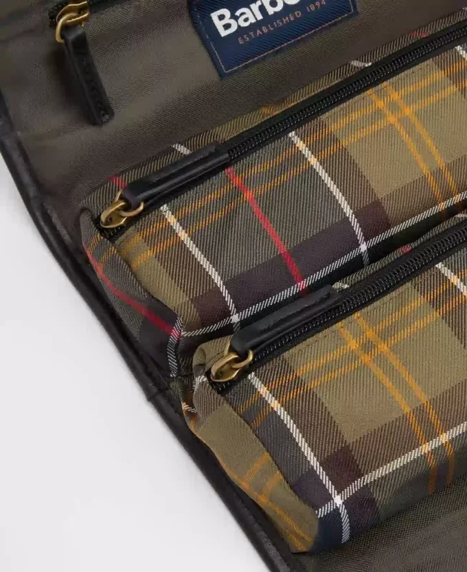 Tartan-Waschbeutel zum Aufhängen